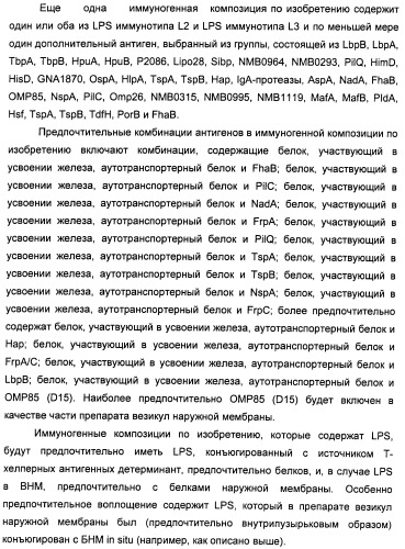 Нейссериальные вакцинные композиции, содержащие комбинацию антигенов (патент 2494758)