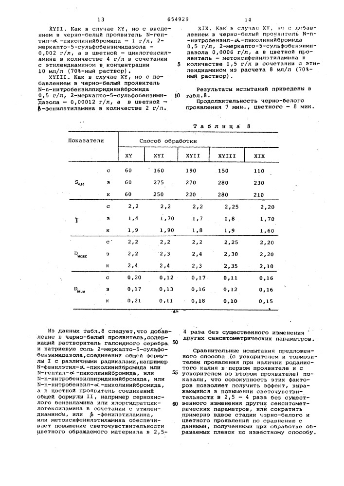 Способ обработки цветных обращаемых галогенсеребряных фотографических материалов (патент 654929)