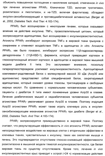 Соединения, активные в отношении ppar (рецепторов активаторов пролиферации пероксисом) (патент 2419618)