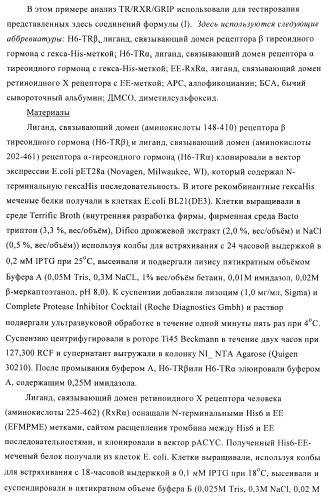 Производные пиридазинона в качестве агонистов рецептора тиреоидного гормона (патент 2379295)