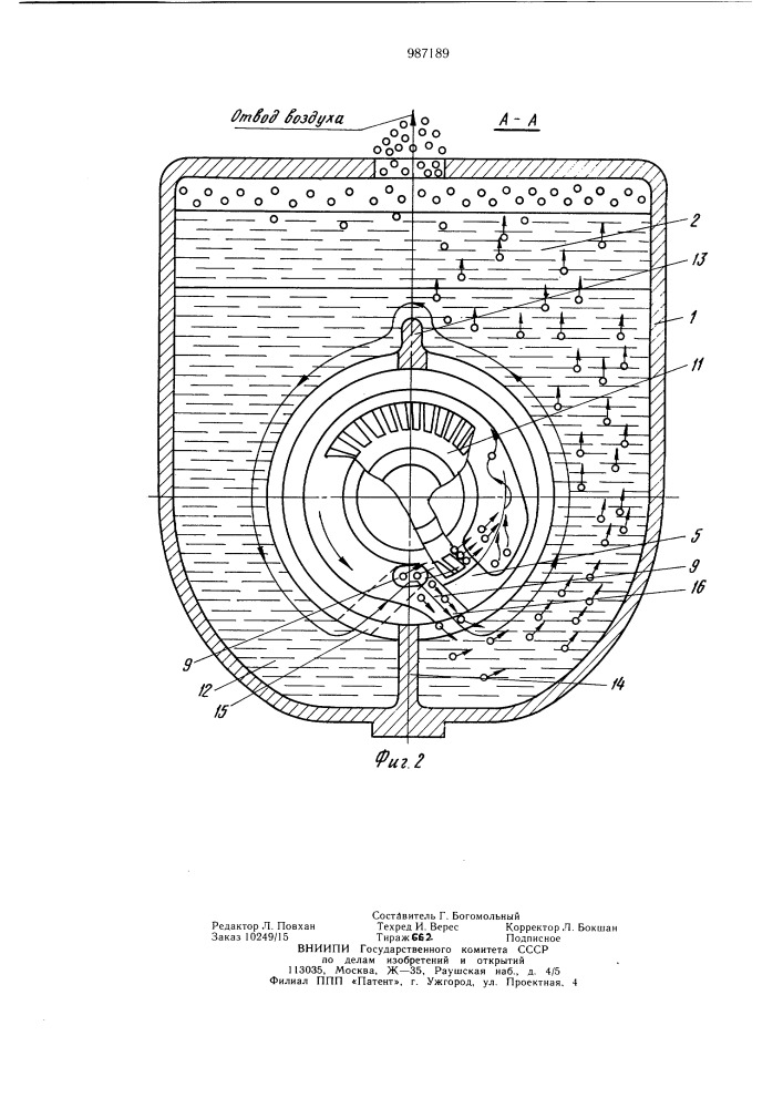 Лопастной насос (патент 987189)