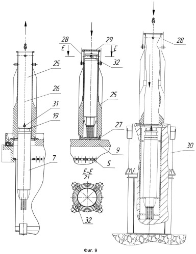Способ демонтажа кессонов с дефектными отвс из хранилища судов атомно-технологического обслуживания (патент 2498433)