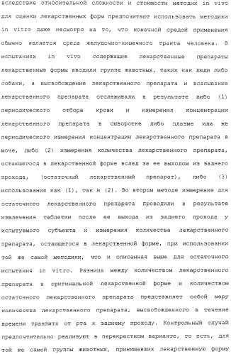 Контролируемое высвобождение активного вещества в среду с высоким содержанием жира (патент 2308263)