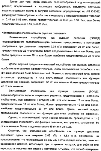 Твердый водопоглощающий реагент и способ его изготовления, и водопоглощающее изделие (патент 2355370)