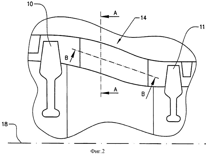 Компрессорное устройство газовой турбины и корпусной элемент компрессора (патент 2354852)