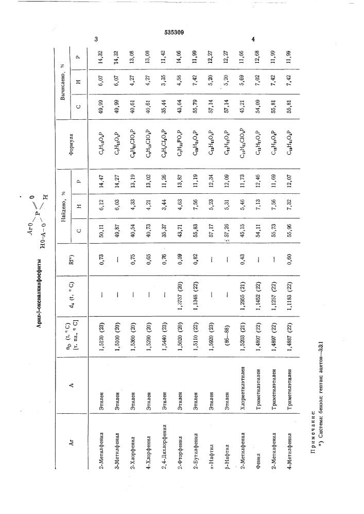 Способ получения арил - -оксиалкилфосфитов (патент 535309)