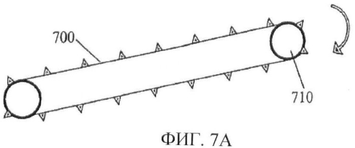 Лента из соединенных спиралей с приводными стержнями (патент 2459757)