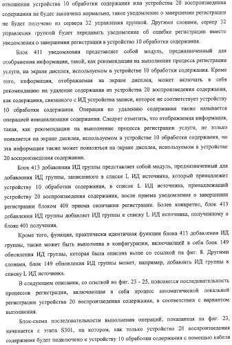 Устройство воспроизведения содержания, способы и программы управления воспроизведением содержания (патент 2310908)