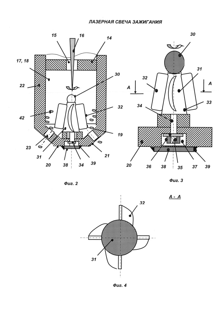 Лазерная свеча зажигания (патент 2645396)