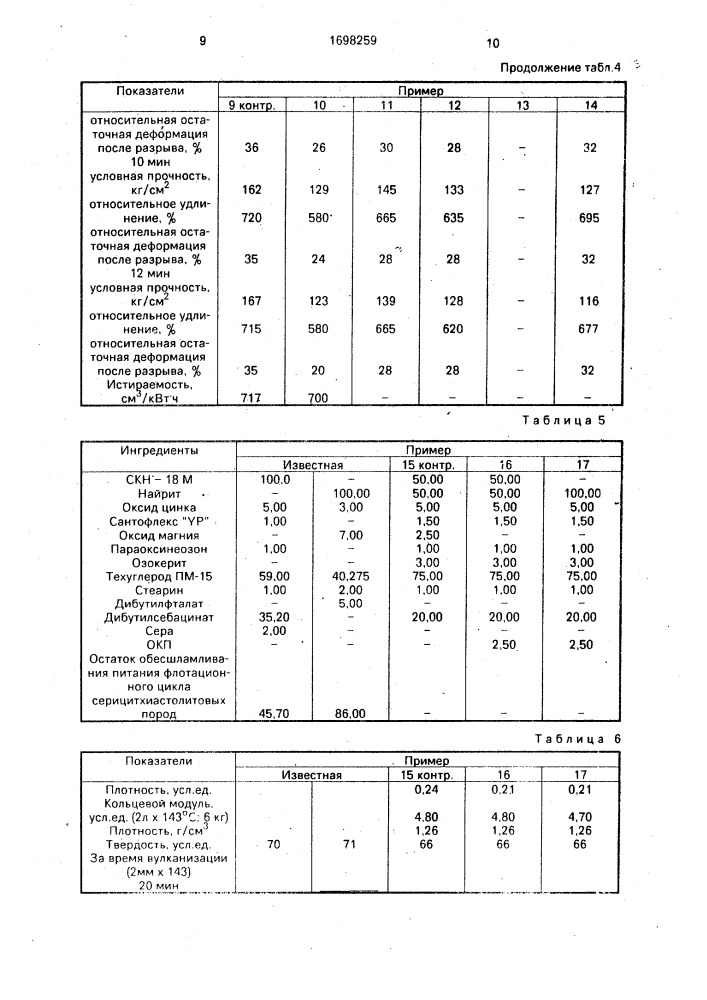 Резиновая смесь (патент 1698259)