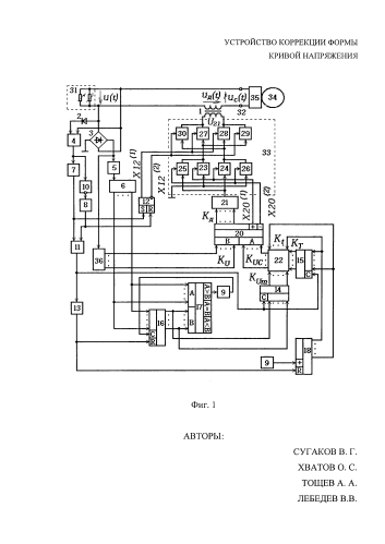 Устройство коррекции формы кривой напряжения (патент 2580944)