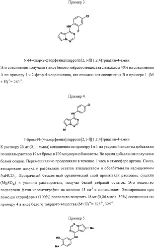 Пирролтриазиновые ингибиторы киназ (патент 2331640)