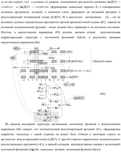 Функциональная структура предварительного сумматора f  [ni]&amp;[mi](2n) параллельно-последовательного умножителя f  ( ) условно &quot;i&quot; разряда для суммирования позиционных аргументов слагаемых [ni]f(2n) и [mi]f(2n) частичных произведений с применением арифметических аксиом троичной системы счисления f(+1,0,-1) с формированием результирующей суммы [s ]f(2n) в позиционном формате (патент 2443008)