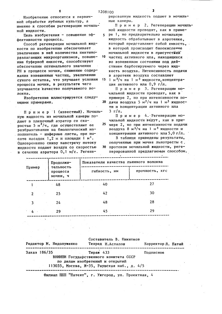 Способ регенерации мочильной жидкости (патент 1208100)