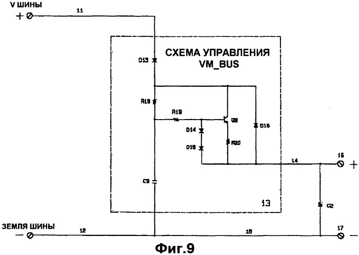 Шинный модем для строительных и промышленных электрических систем (патент 2395162)