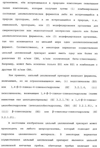 Композиции и способы, включающие варианты целлюлазы со сниженным сродством к нецеллюлозным материалам (патент 2486242)