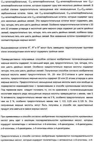 Способ получения полиненасыщенных кислот жирного ряда в трансгенных организмах (патент 2447147)