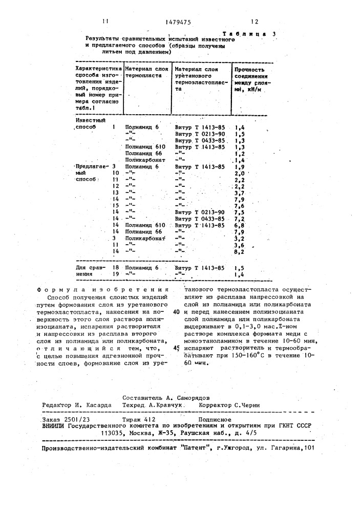 Способ получения слоистых изделий (патент 1479475)