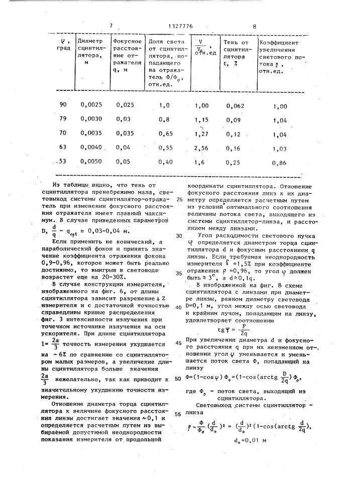 Устройство для измерения распределения интенсивности ионизирующего излучения в канале линейного ускорителя (патент 1327776)