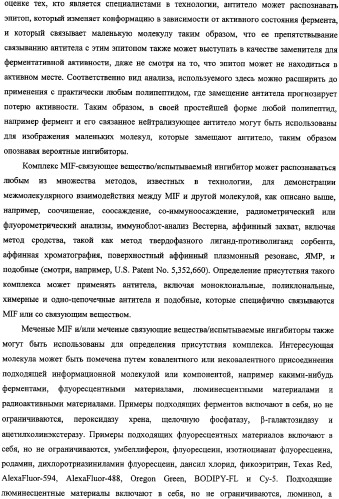 Ингибиторы фактора ингибирования миграции макрофага и способы для их идентификации (патент 2327695)