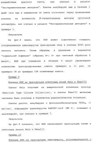 Фотохимическая интернализация для опосредованной вирусом доставки молекулы в цитозоль (патент 2317827)