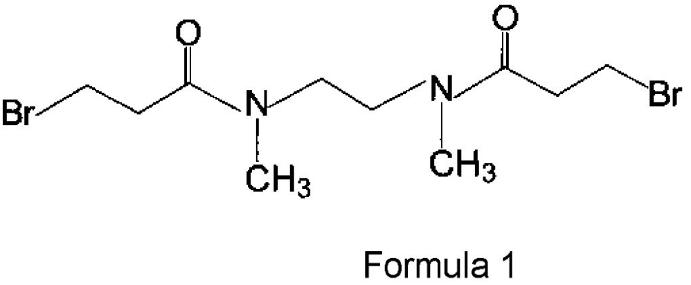 N,n'-бис(3-бромпропионил)-n,n'-диметил-1,2-этилендиамин, способ его получения и применение его в качестве водорастворимого реагента, проявляющего противоопухолевые свойства (патент 2605603)