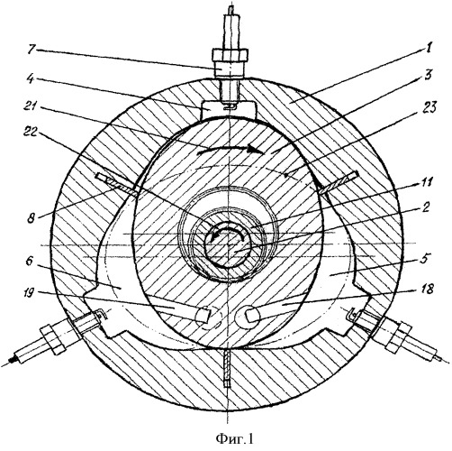 Роторно-поршневой двигатель внутреннего сгорания (патент 2505690)