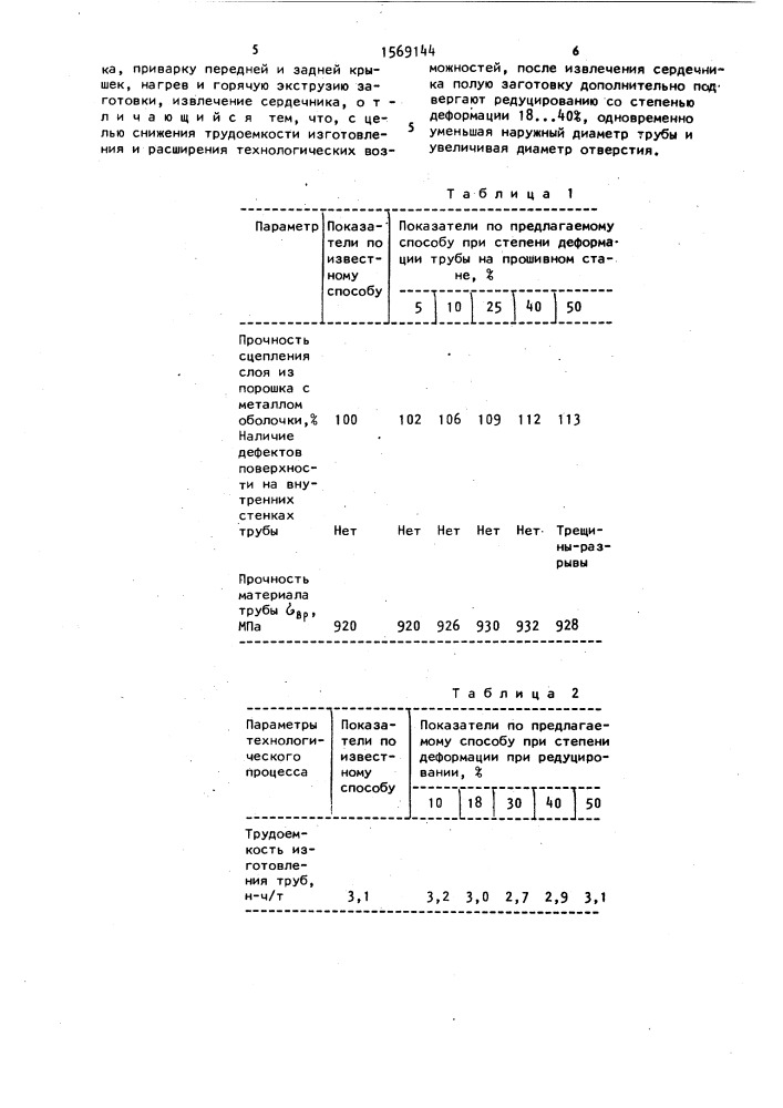 Способ изготовления стальных биметаллических труб (патент 1569144)