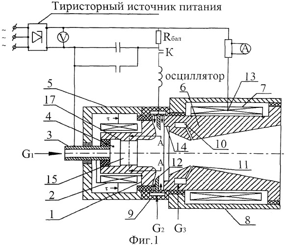 Высокоресурсный электродуговой генератор низкотемпературной плазмы с защитным наноструктурированным углеродным покрытием электродов (патент 2541349)