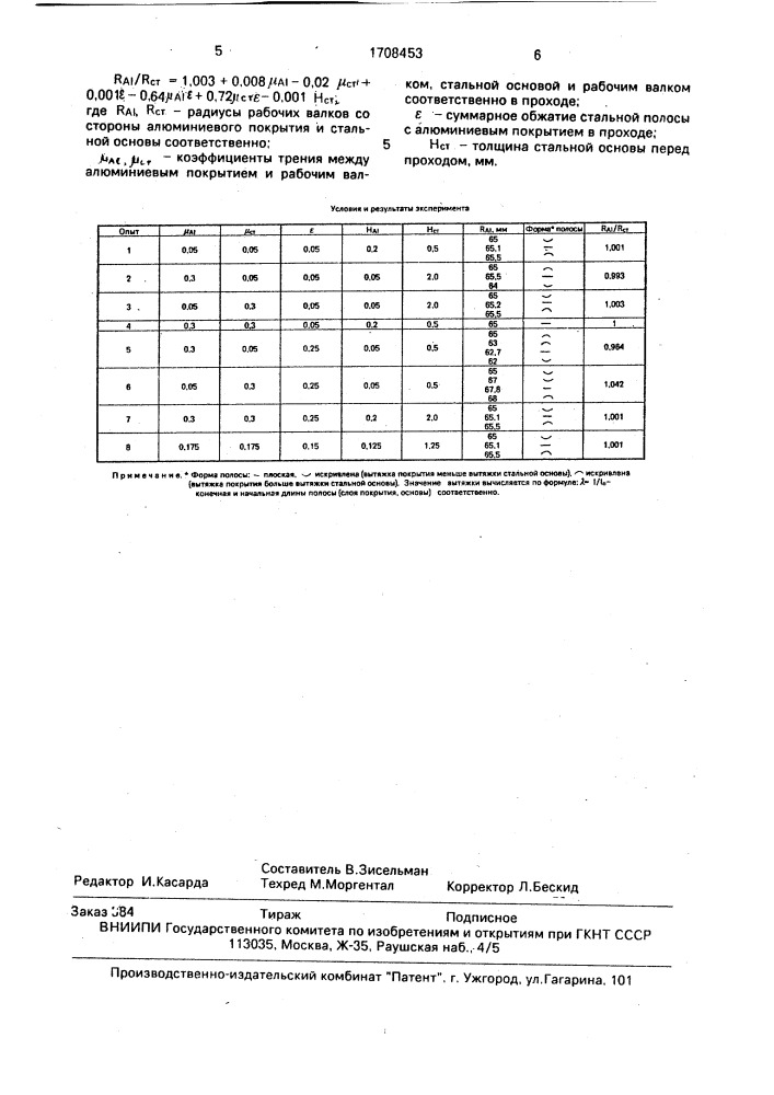 Способ прокатки стальных полос с односторонним алюминиевым газотермическим покрытием (патент 1708453)