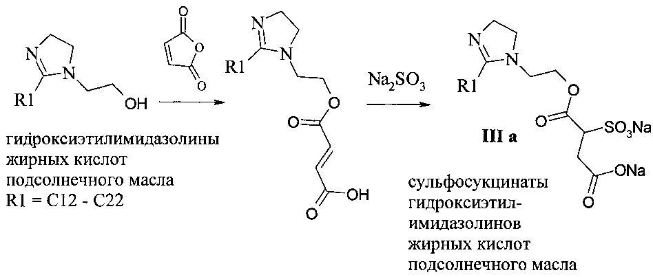 Способ получения сульфосукцинатов алканоламидов жирных кислот растительных масел (патент 2605932)
