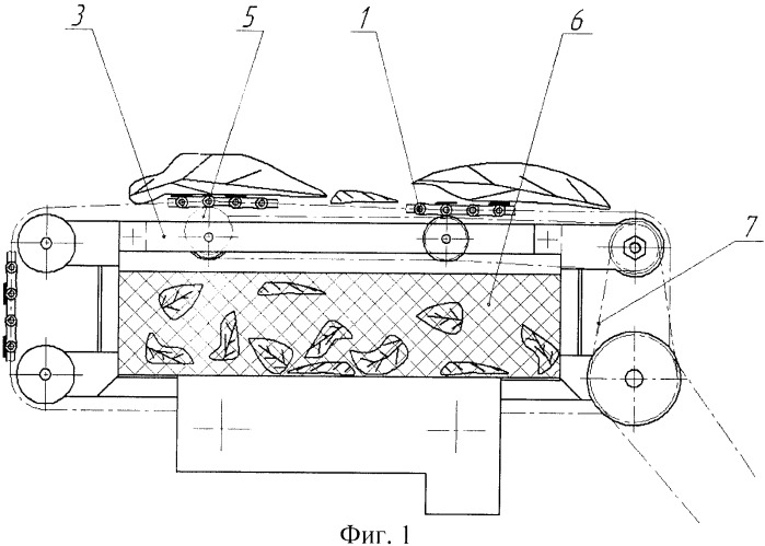 Устройство для разделения табачных листьев на фракции (патент 2369079)