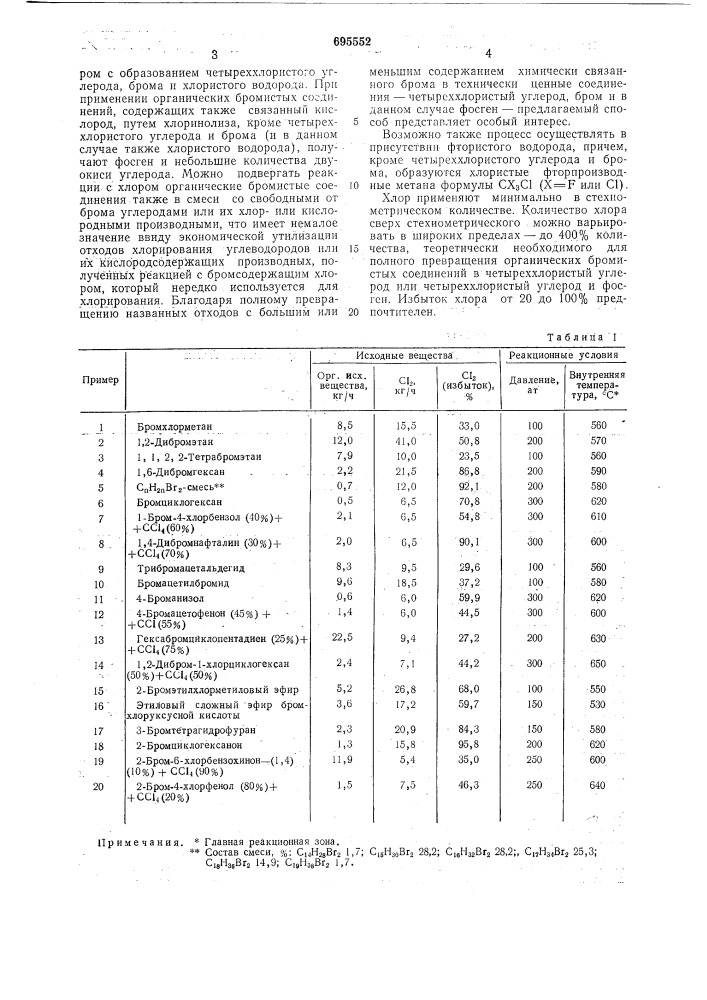 Способ получения четыреххлористого углерода (патент 695552)