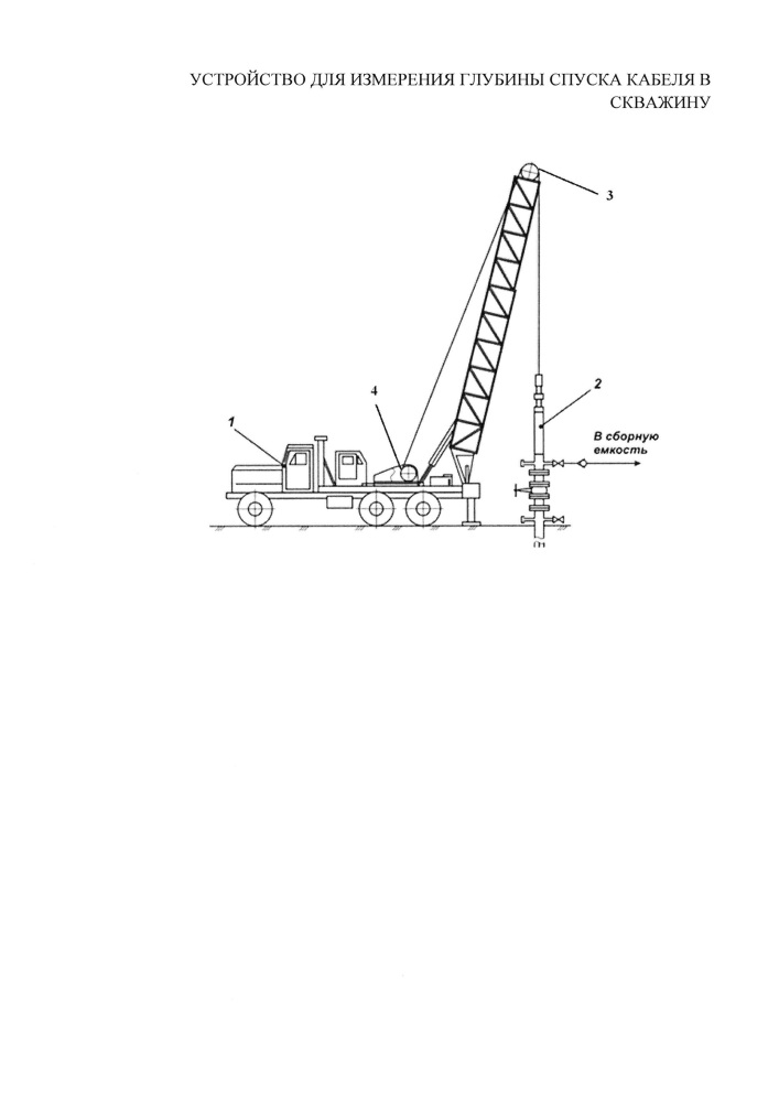 Устройство для измерения глубины спуска кабеля в скважину (патент 2618487)