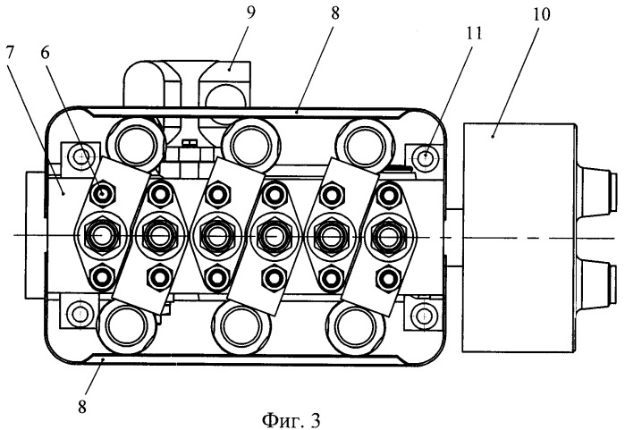 Многосекционный топливный насос высокого давления с электромагнитными клапанами и их компоновка на корпусе тнвд (патент 2399785)
