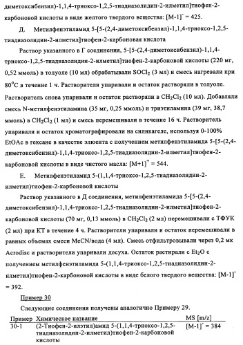 5-замещенные производные 1,1-диоксо-1,2,5-тиазолидин-3-она в качестве ингибиторов ртразы 1в (патент 2349589)