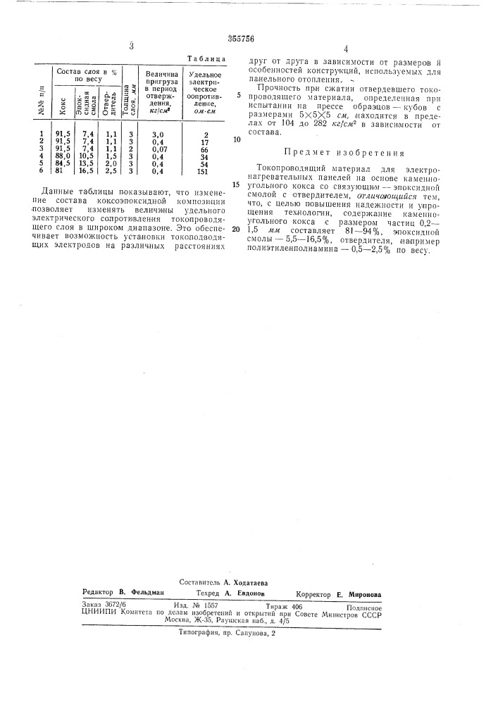 То ко про водя щи и материал (патент 355756)