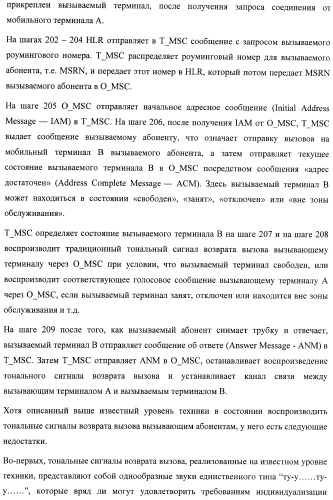 Система и способ обеспечения тональных сигналов возврата вызова в сети связи (патент 2378787)