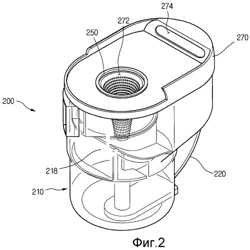 Пылесборное устройство пылесоса (варианты) (патент 2355284)