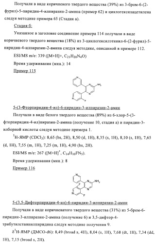 Производные пиразина, полезные в качестве антагонистов аденозинового рецептора (патент 2417994)