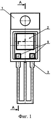 Корпус полупроводникового прибора с высокой нагрузкой по току (варианты) (патент 2322729)