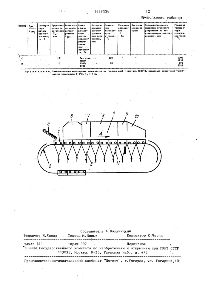 Способ термической обработки железорудных окатышей (патент 1629334)