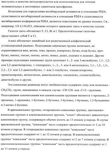 Производные пиразола в качестве ингибиторов фосфодиэстеразы 4 (патент 2379292)