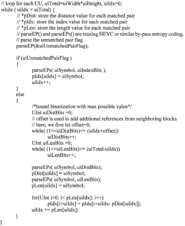 Усовершенствованное кодирование содержимого экрана с улучшенными способами кодирования таблицы палитры и индексной карты (патент 2654200)