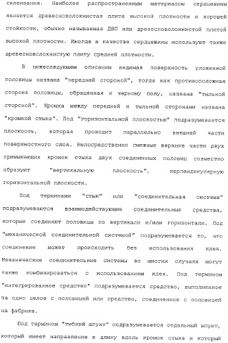 Механическое соединение половиц при помощи гибкого шпунта (патент 2373348)