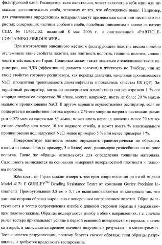Плоский в сложенном виде складной респиратор с однокомпонентным одинарным фильтрующим/упрочняющим слоем (патент 2401144)