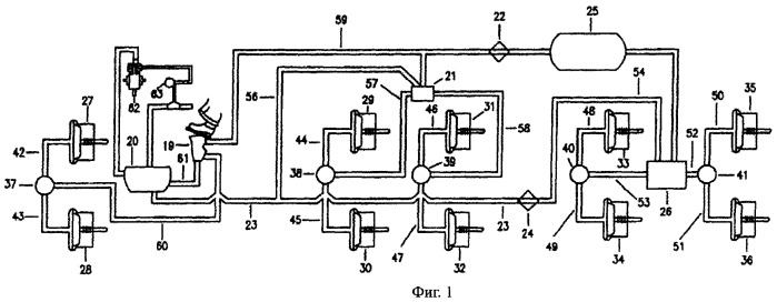 Пневматическое замкнутое противоблокировочное устройство регулирования давления для пневматических тормозных систем (патент 2302353)