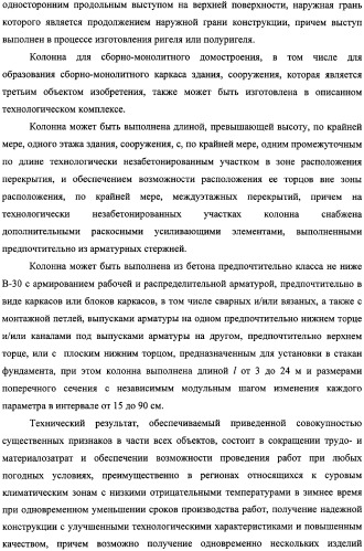 Технологический комплекс по производству строительных конструкций, протяженная строительная конструкция и колонна, изготовленные в этом технологическом комплексе (патент 2315690)