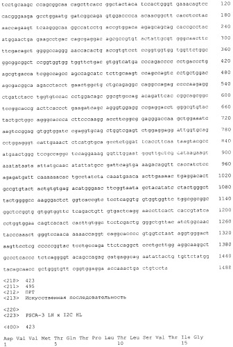 Pscaxcd3, cd19xcd3, c-metxcd3, эндосиалинxcd3, epcamxcd3, igf-1rxcd3 или fap-альфаxcd3 биспецифическое одноцепочечное антитело с межвидовой специфичностью (патент 2547600)