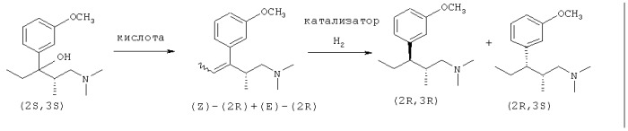 Получение 3-[(1r,2r)-3-(диметиламино)-1-этил-2-метилпропил]-фенола (патент 2463290)